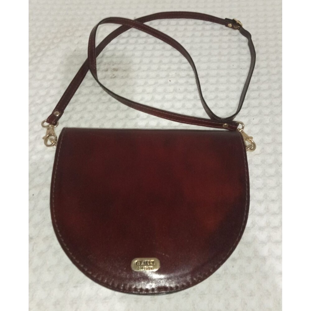Gianni's Florence Italy Leather Crossbody Handbag  Gold Hardware